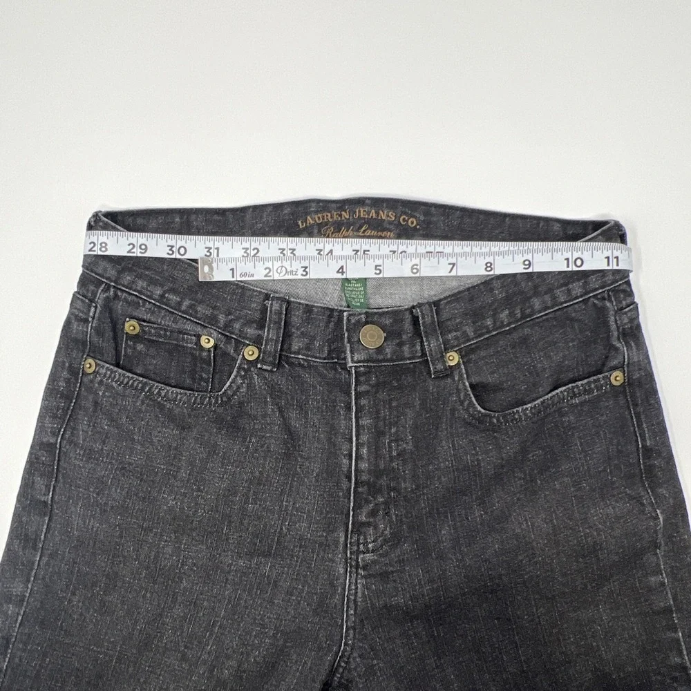 Ralph Lauren Classic Straight Jeans 4 Black Lauren Jeans Co. LRL Denim - Picture 13 of 16